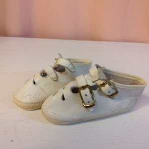 Vintage Leather Baby Crib Shoes